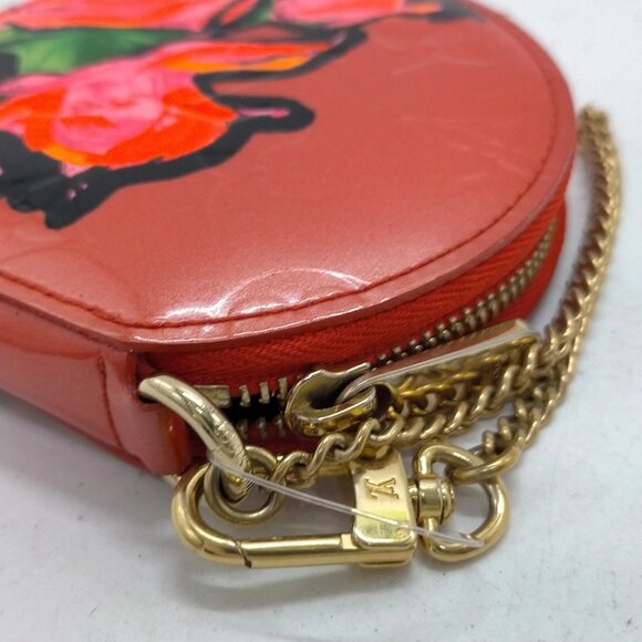 Louis Vuitton LV Coin Case Red Vernis 460-082425 - Picture 3 of 9